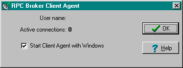 Client Agent Dialog Box